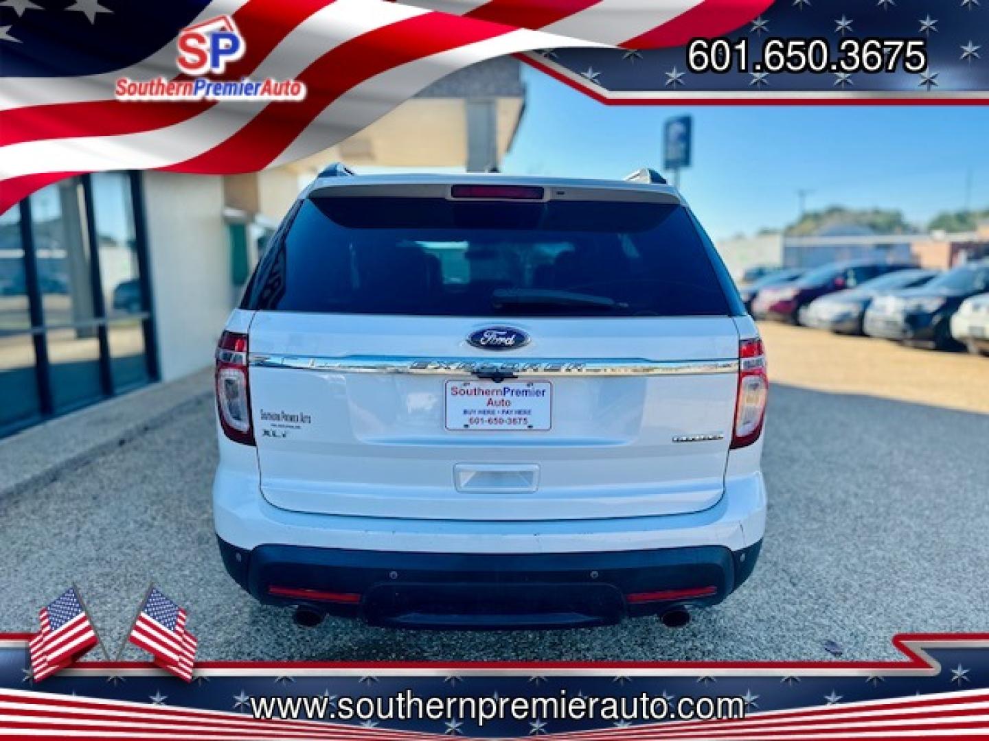 2014 WHITE FORD EXPLORER XLT (1FM5K7D80EG) , located at 922 W. Beacon St., Philadelphia, MS, 39350, (601) 650-3675, 32.770447, -89.127151 - Photo#4